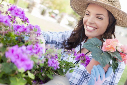 Garden in Lee showcasing seasonal plants and climate considerations