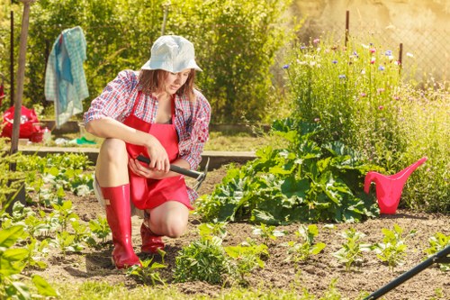 Compost and mulch produced from recycled garden materials